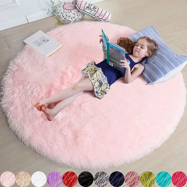 NimbusNest Luxury Soft Round Rug Ultra Plush For Cozy Living Rooms And Bedrooms | Temsk