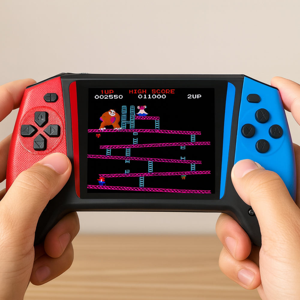 Retro Handheld Arcade-Konsole für mobiles Spielen unterwegs | Temsk
