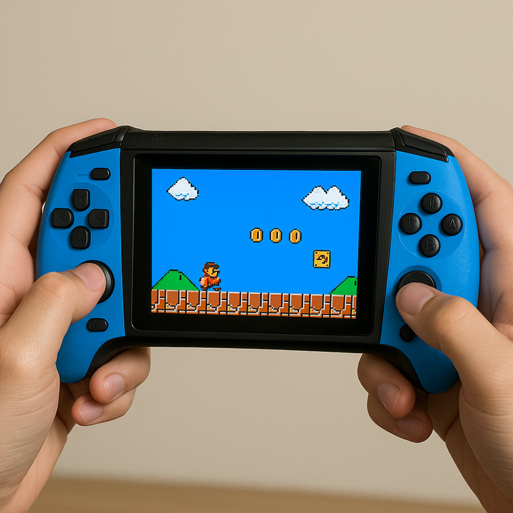 Retro Handheld Arcade-Konsole für mobiles Spielen unterwegs | Temsk