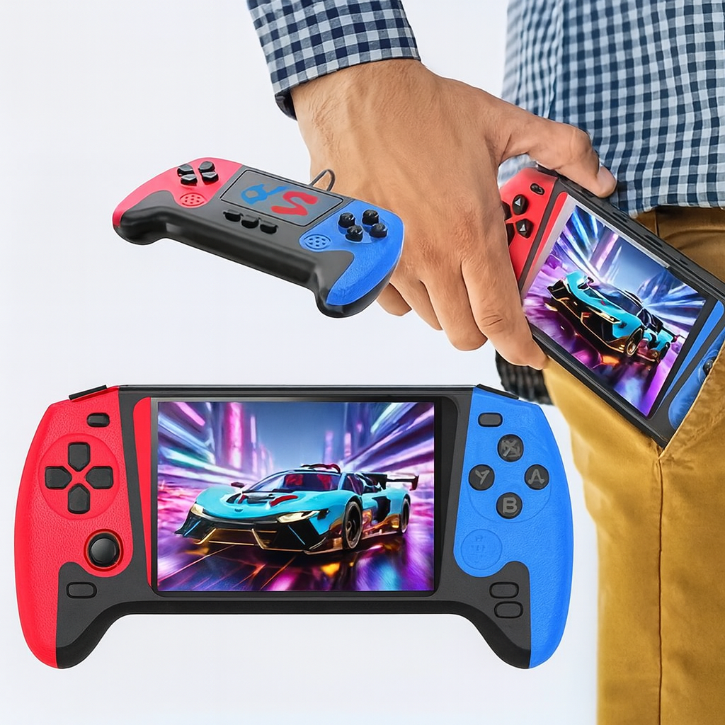 Retro Handheld Arcade-Konsole für mobiles Spielen unterwegs | Temsk
