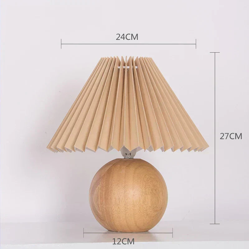 Nova Vintage Pleated Table Lamp With Classic Charm | Temsk