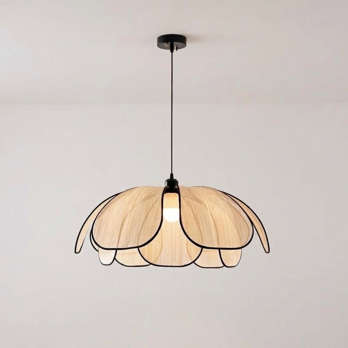 Vintage-inspireret metalblad pendellampe, 12 tommer | Temsk