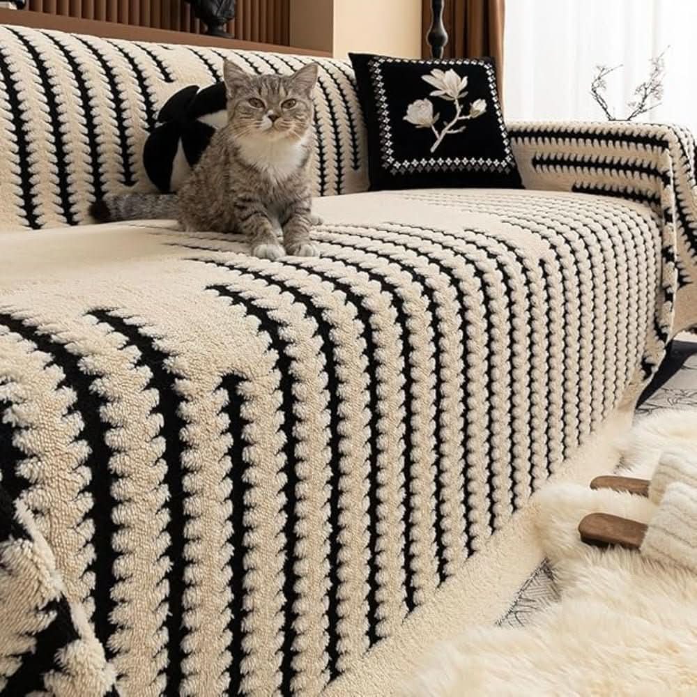 SnugGuard Plush Sofa Cover With Non-Slip Backing For Sofas | Temsk