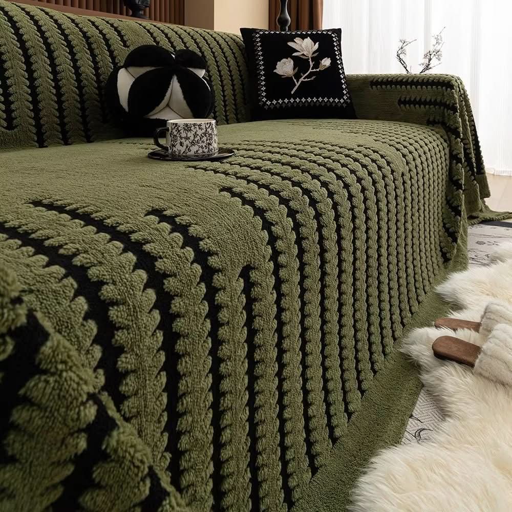 SnugGuard Plush Sofa Cover With Non-Slip Backing For Sofas | Temsk