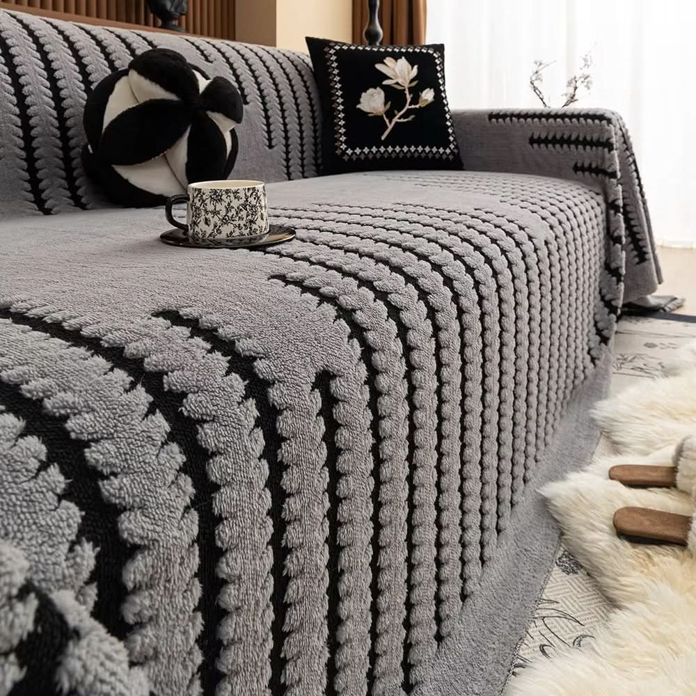 SnugGuard Plush Sofa Cover With Non-Slip Backing For Sofas | Temsk