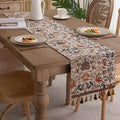 Heritage Looms Elegant Table Runner With Floral And Bird Motif | Temsk