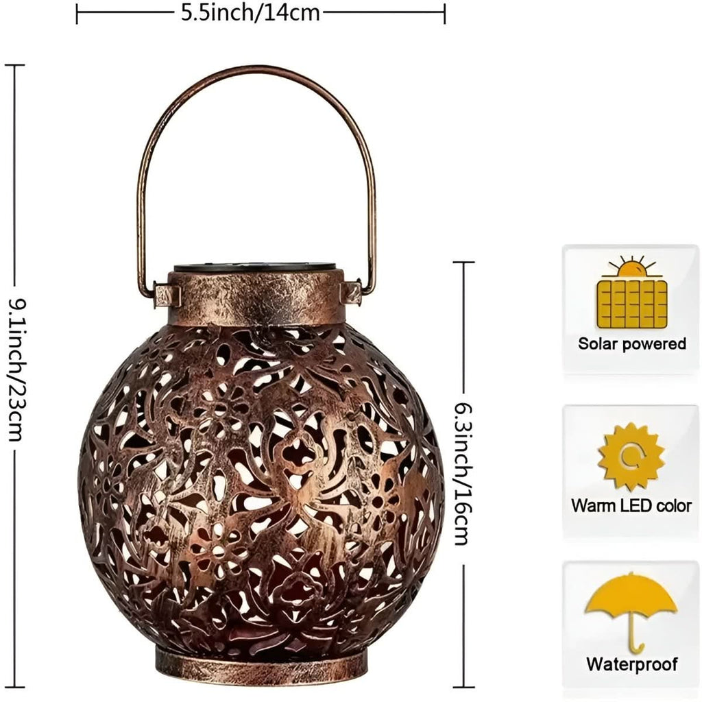 Aurora Garden Vintage Solar Garden Light for Timeless Elegance | Temsk