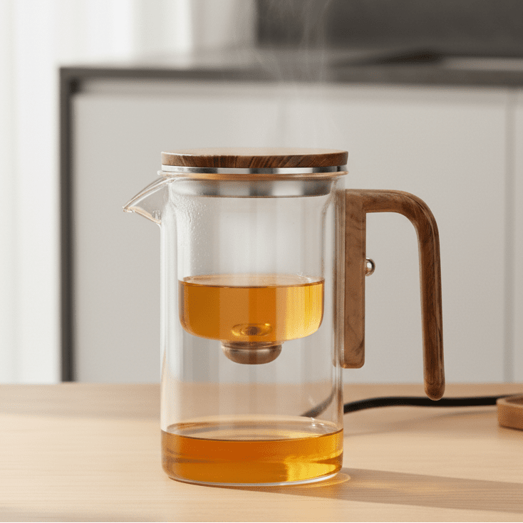 Tea Bliss Teapot With Heat Resistant Plastic And Stainless Steel Strainer | Temsk