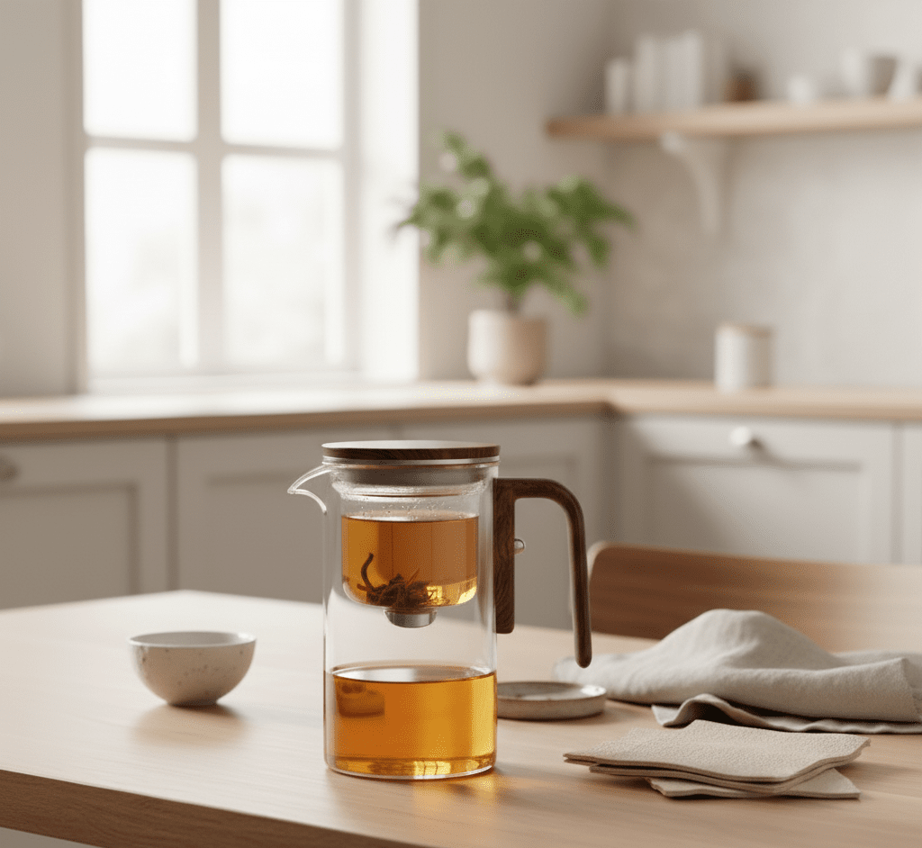 Tea Bliss Teapot With Heat Resistant Plastic And Stainless Steel Strainer | Temsk