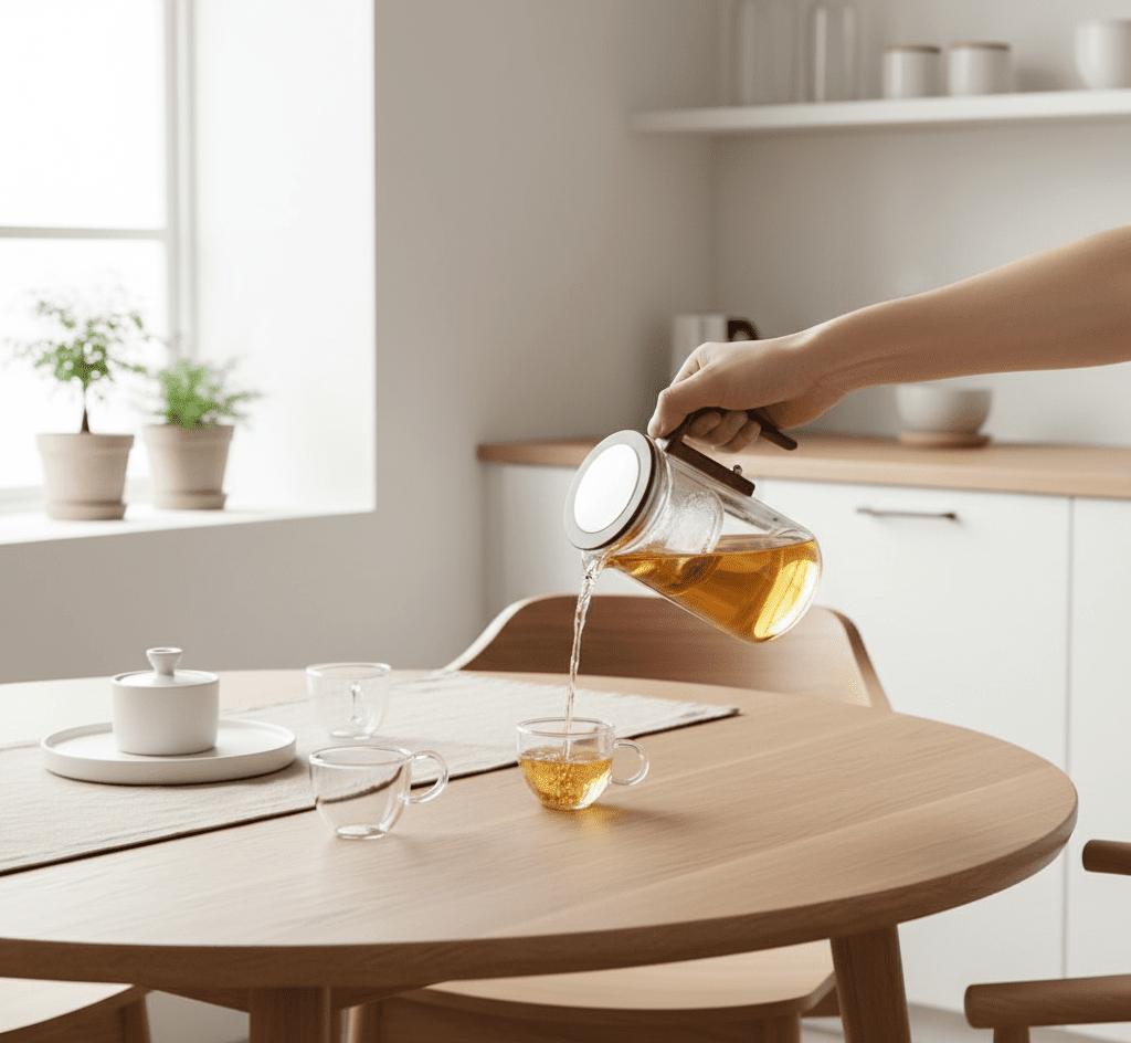 Tea Bliss Teapot With Heat Resistant Plastic And Stainless Steel Strainer | Temsk