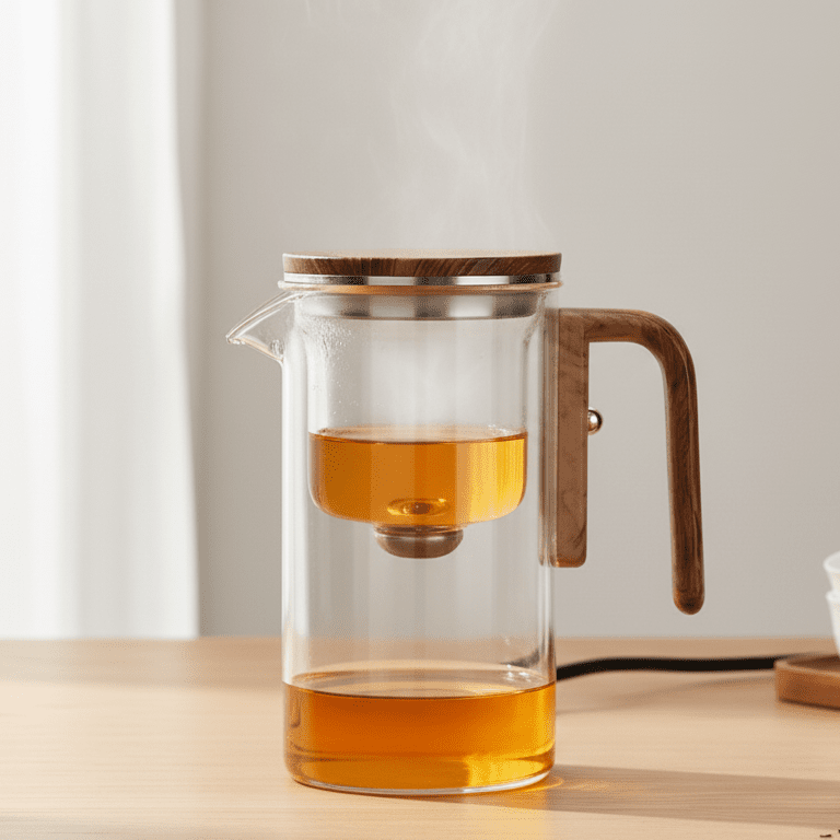Tea Bliss Teapot With Heat Resistant Plastic And Stainless Steel Strainer | Temsk
