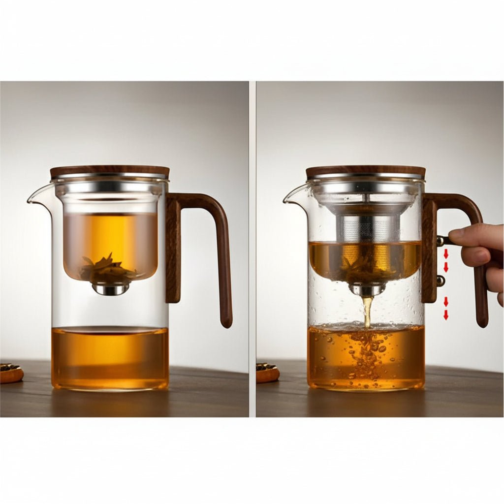 Tea Bliss Teapot With Heat Resistant Plastic And Stainless Steel Strainer | Temsk