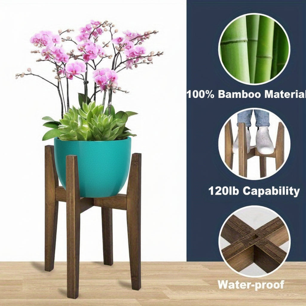 Adjustable Marble Top Plant Stand For Indoor And Outdoor Display | Temsk