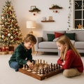 AuroraChess Premium Wooden Chess Set With Foldable Walnut Board | Temsk