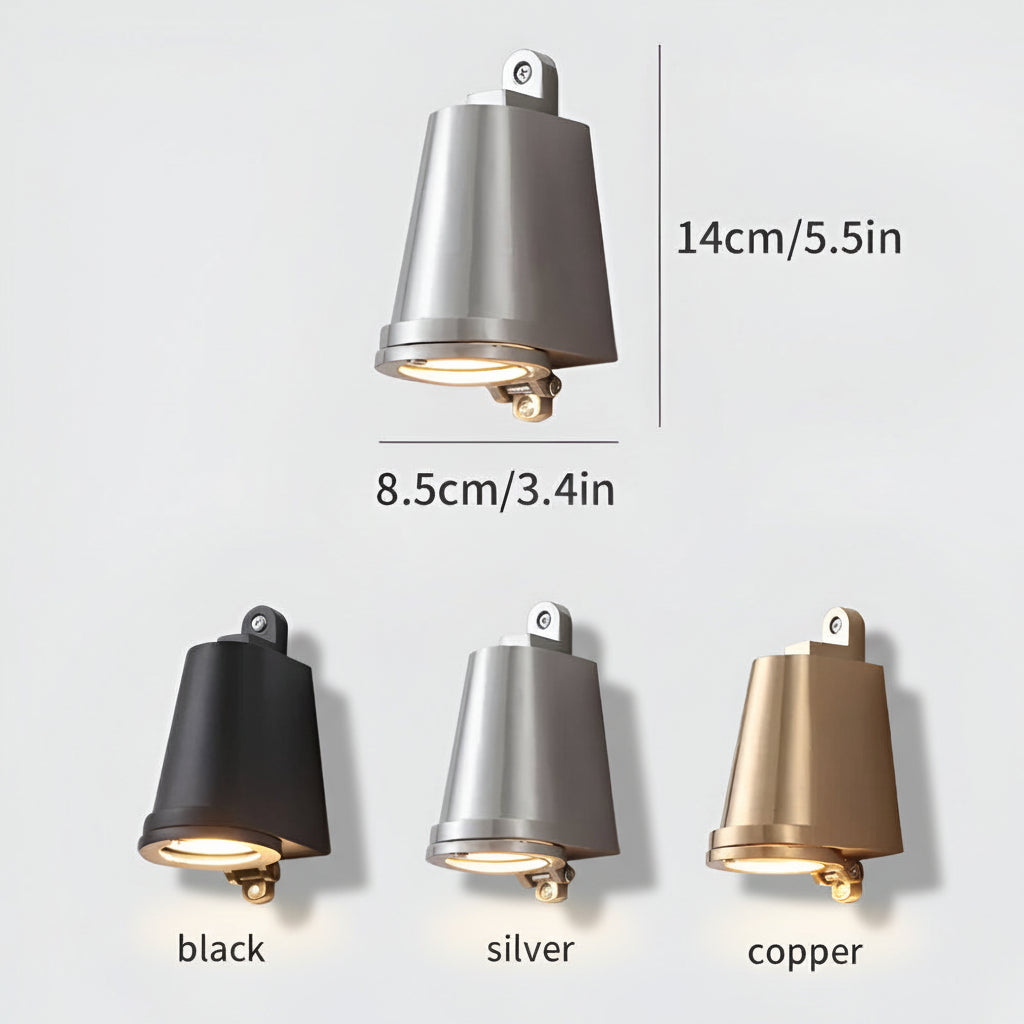 Contemporary Metal Exterior Wall Light With Warm Glow | Temsk