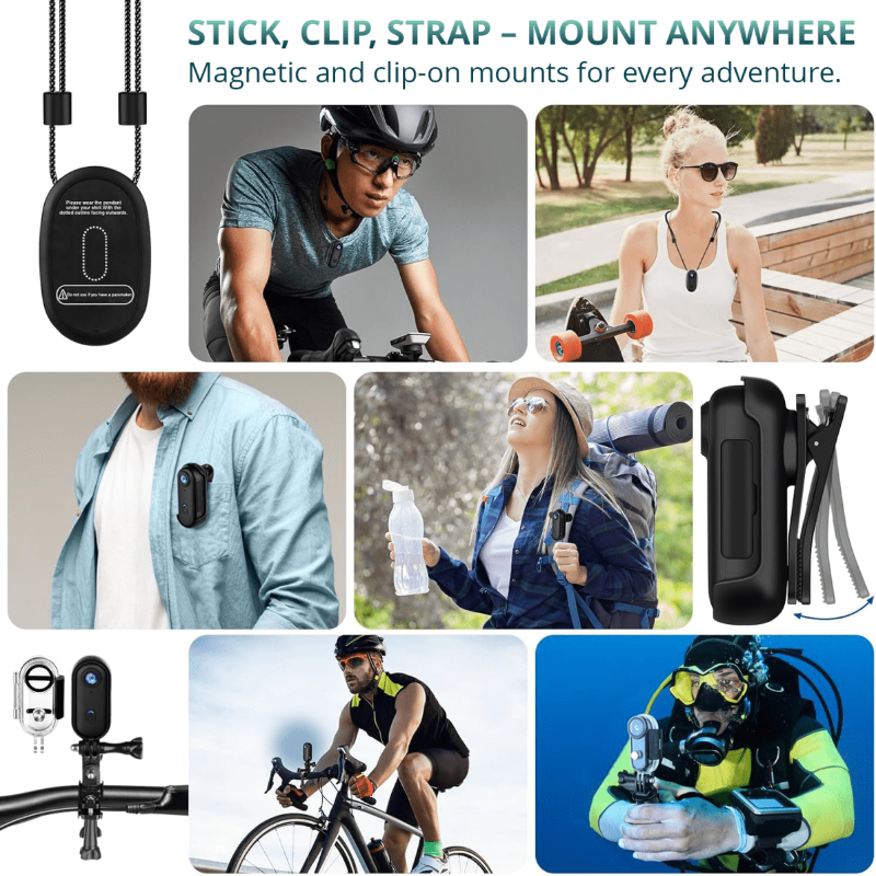 ApexPulse 4K Waterproof Action Camera Bundle for Extreme Sports | Temsk