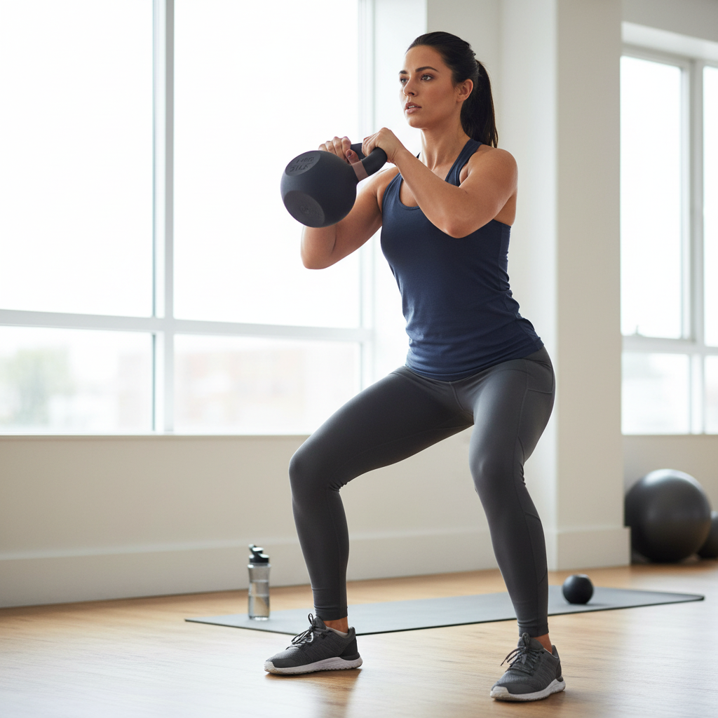 Cast Iron Kettlebell For Full Body Strength Training, Durable Home Gym Equipment | Temsk