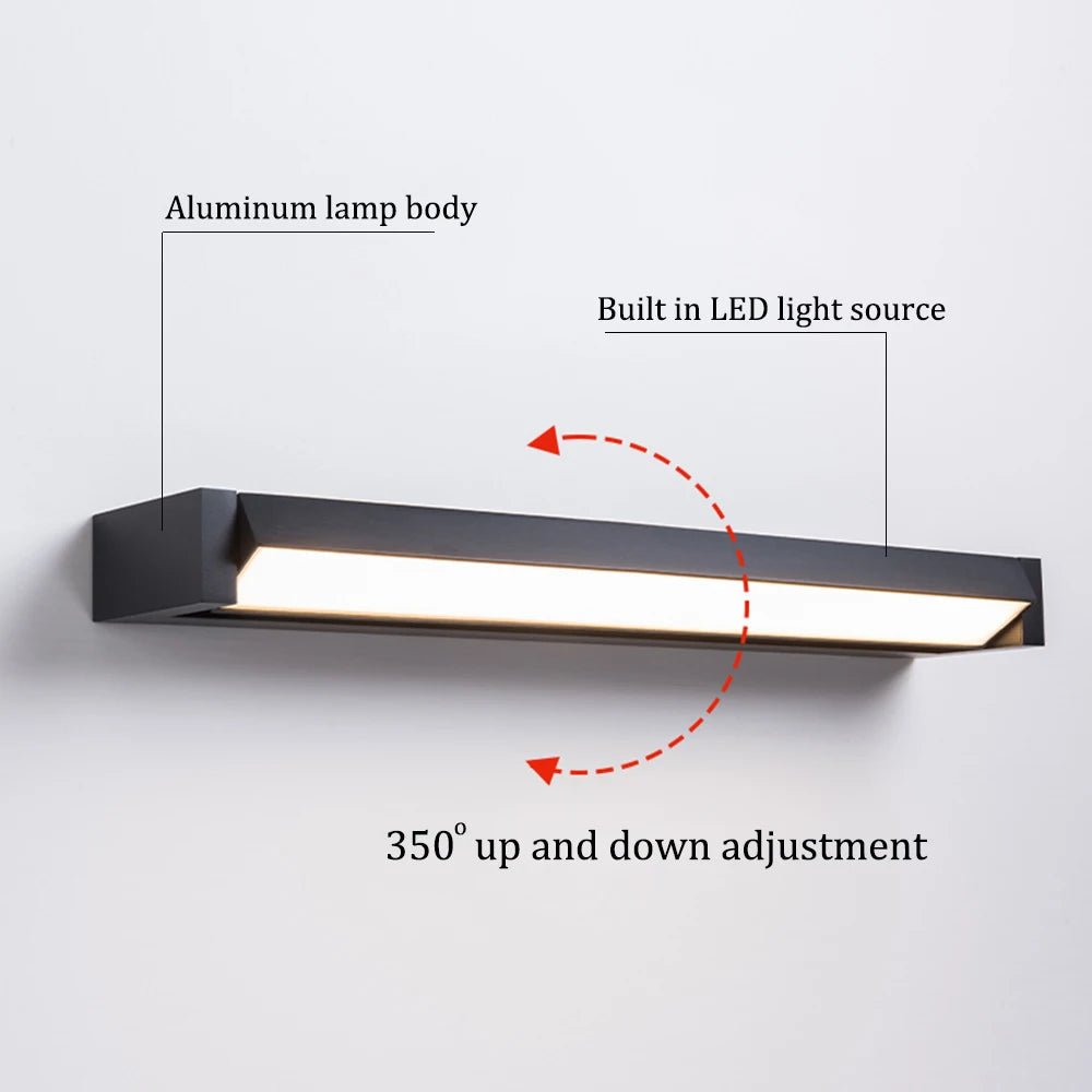 AquaGrove Lux Adjustable Waterproof LED Outdoor Wall Light | Temsk