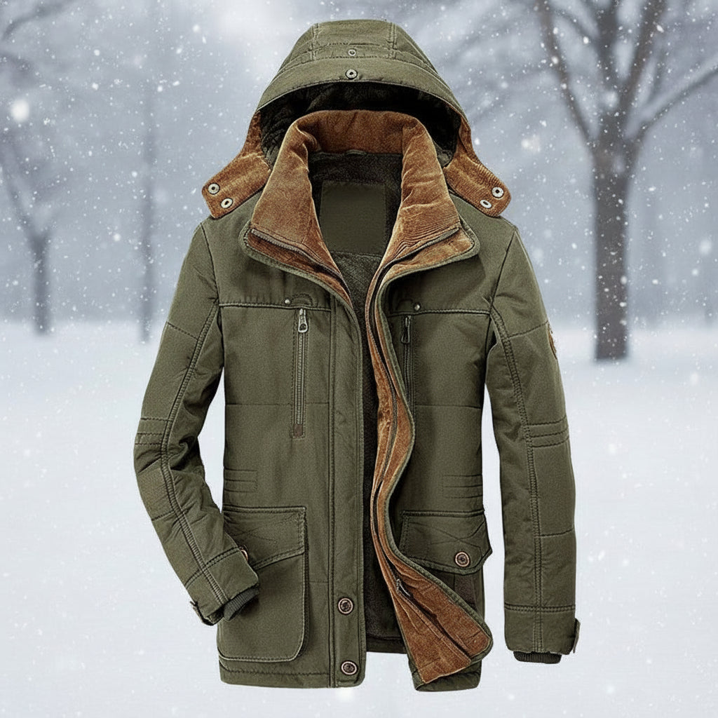 Men's Hooded Winter Coat Parka With Warm Insulation | Temsk