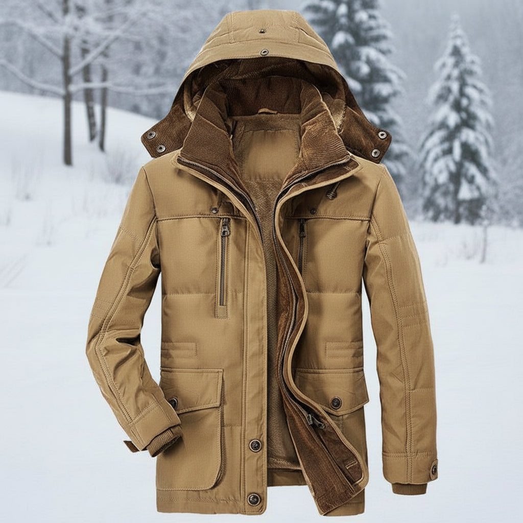 Men's Hooded Winter Coat Parka With Warm Insulation | Temsk