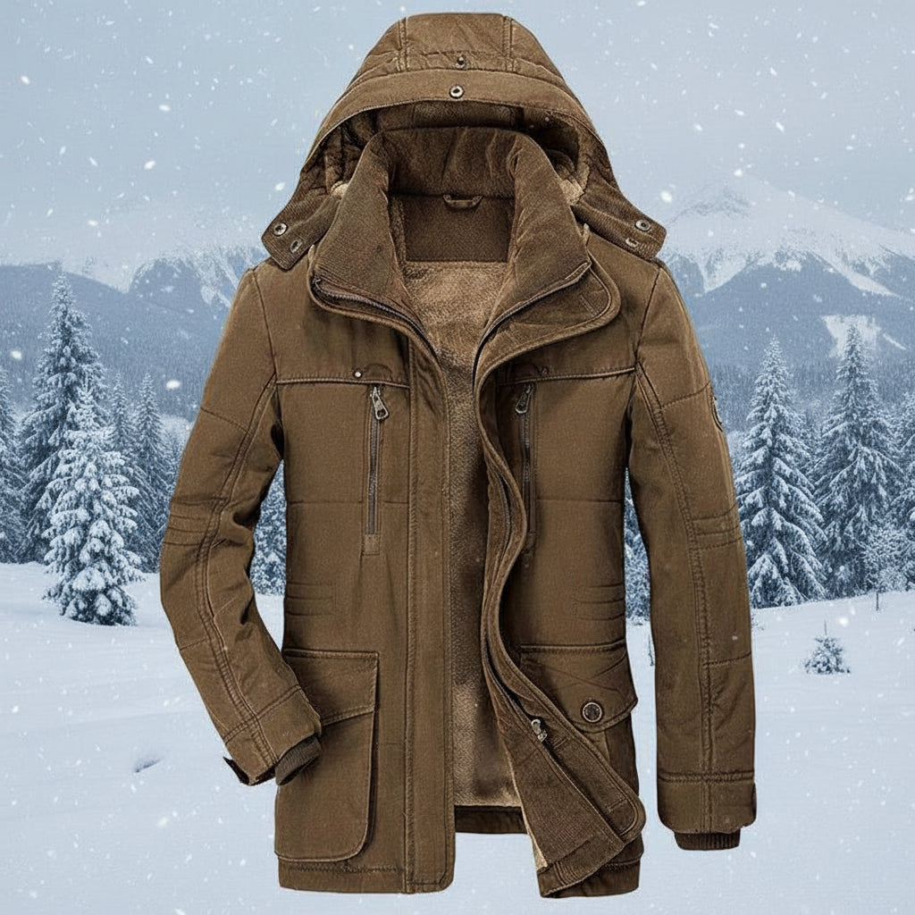 Men's Hooded Winter Coat Parka With Warm Insulation | Temsk