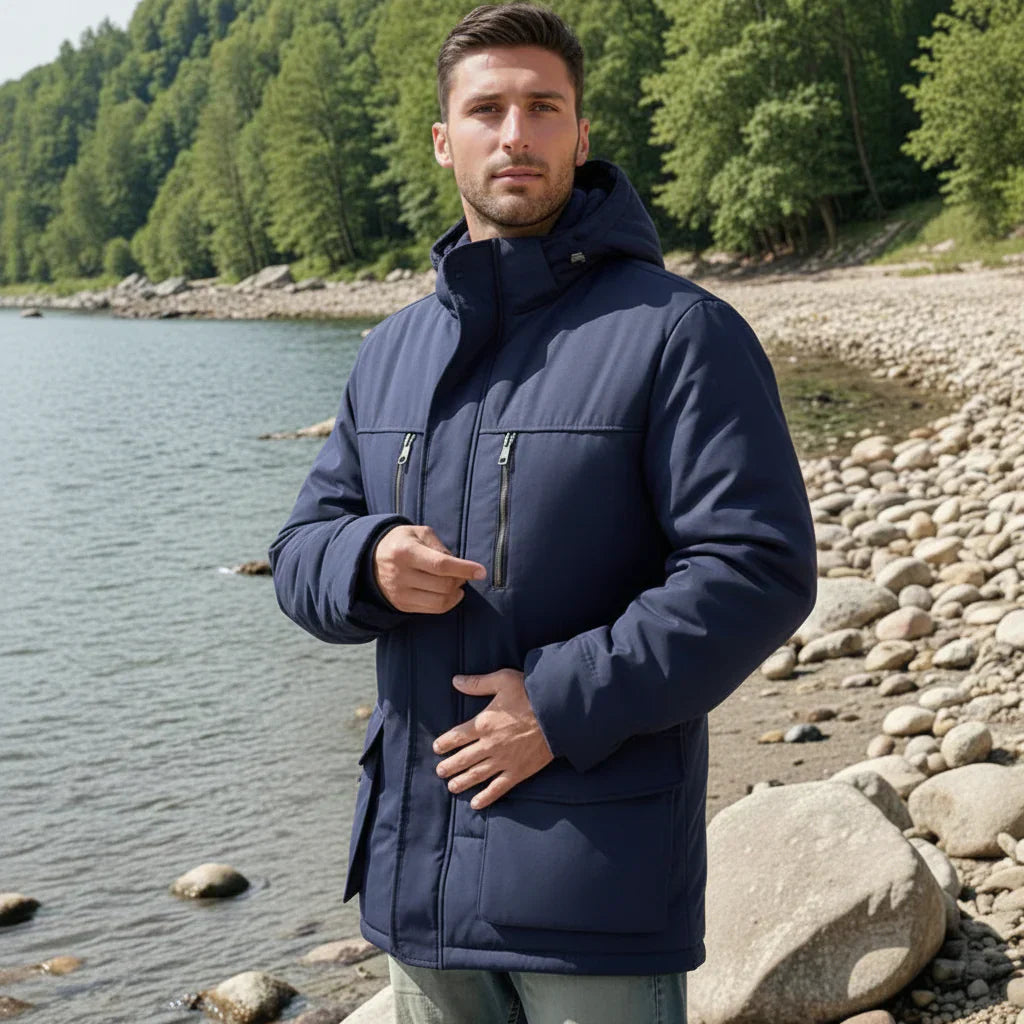 Men's Hooded Winter Coat Parka With Warm Insulation | Temsk