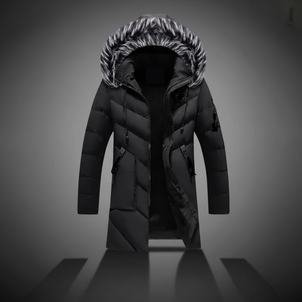 Men's Hooded Winter Coat With Soft Lined Interior Warmth | Temsk