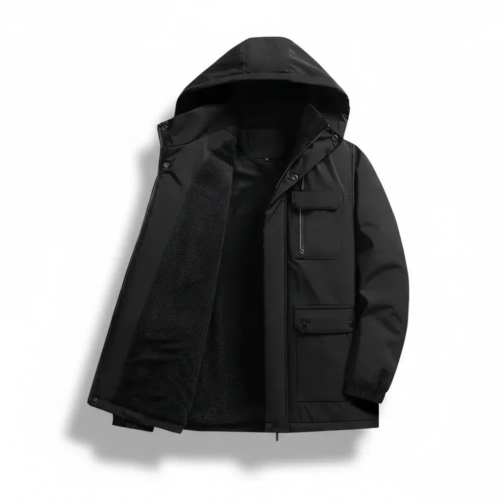 Men's Waterproof Winter Coat With Quilted Down For Cold Weather | Temsk