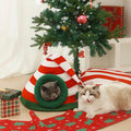HolidayHaven Soft Christmas Cat Bed For Festive Living Spaces | Temsk