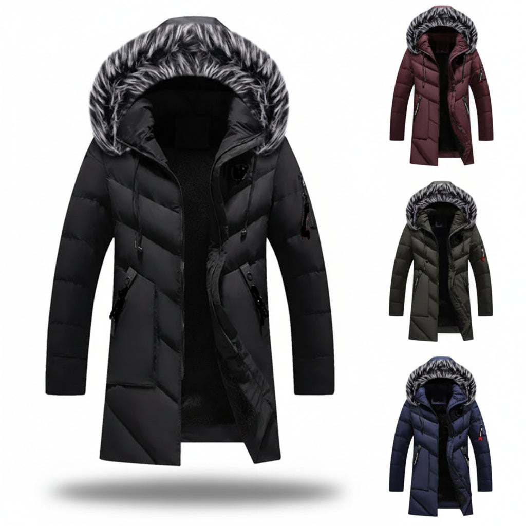 Men's Hooded Winter Coat With Soft Lined Interior Warmth | Temsk