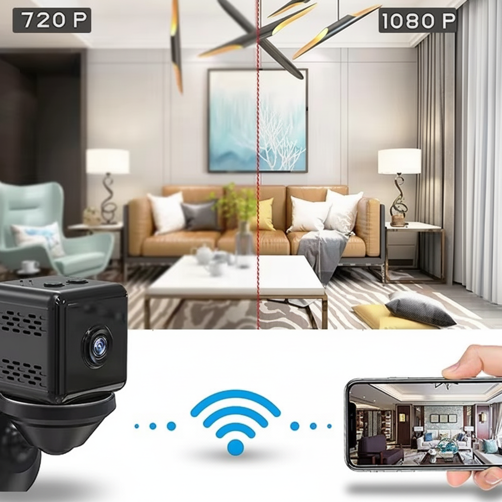 Wireless 1080p Security Camera For Indoor And Outdoor Use With Motion Detection | Temsk