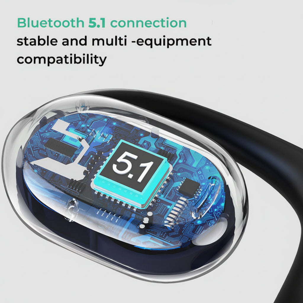 Offene Ohr-Knochenleitungs-Bluetooth-Sportkopfhörer kabellos | Temsk