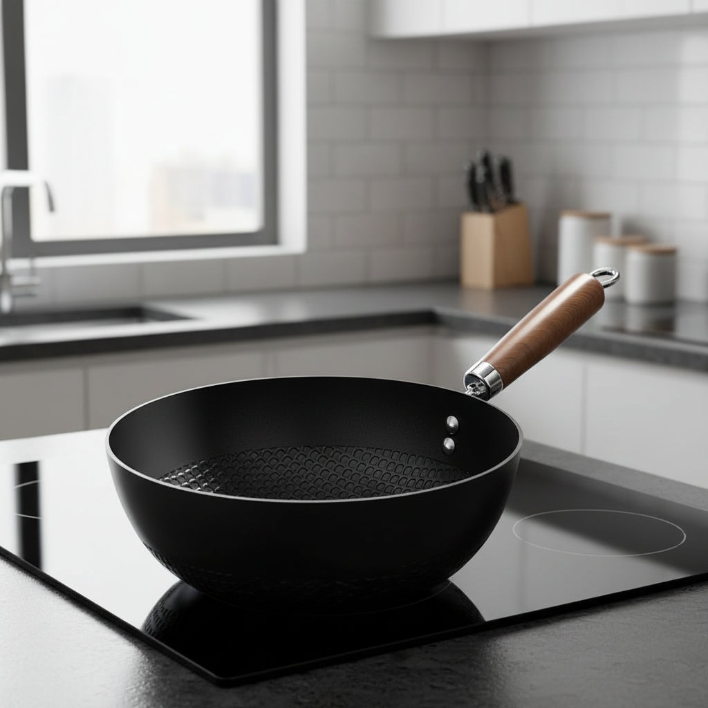 IronForge Pro Wok With Durable Iron And Powerful Heat Flow | Temsk