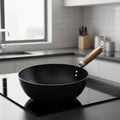 IronForge Pro Wok With Durable Iron And Powerful Heat Flow | Temsk