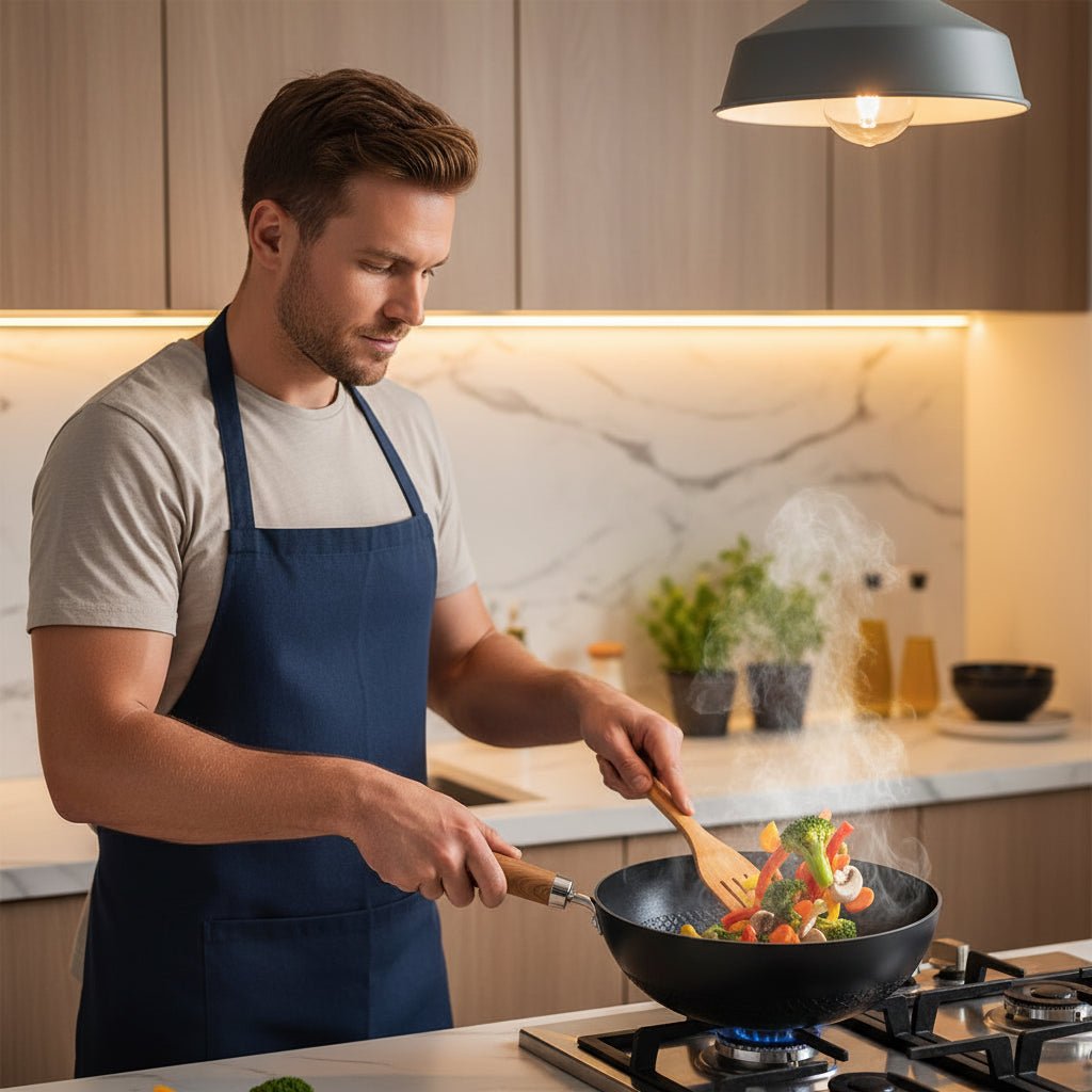 IronForge Pro Wok With Durable Iron And Powerful Heat Flow | Temsk