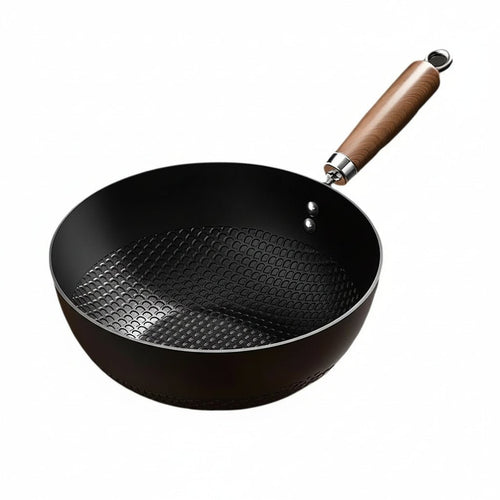 IronForge Pro Wok With Durable Iron And Even Heat Flow Temsk