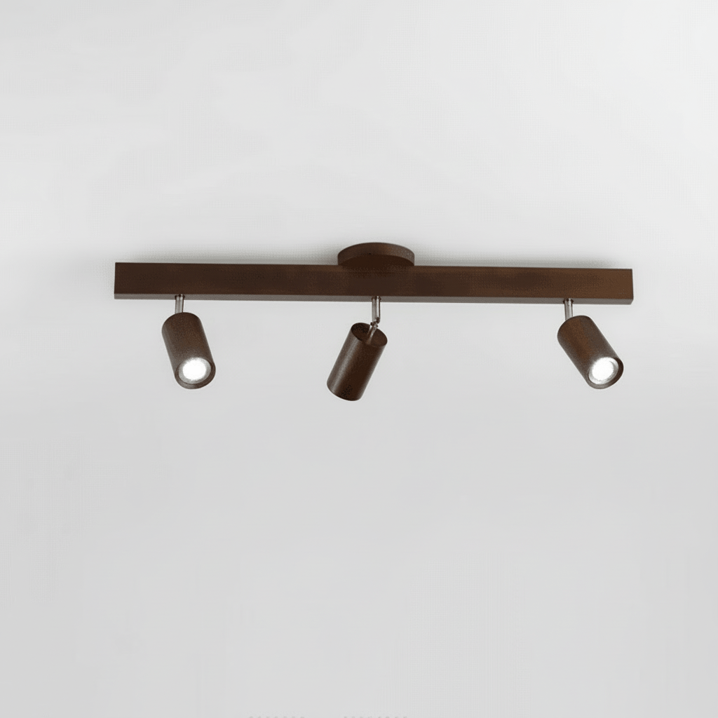 WoodLumen Minimalist Solid Wood LED Ceiling Lamp With Adjustable Direction | Temsk