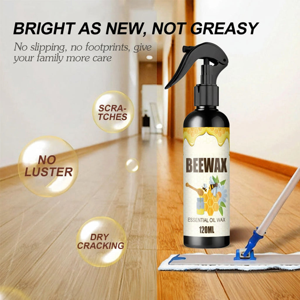 Natürlicher Bienenwachs-Holzreiniger und Möbelpolitur-Spray | Temsk