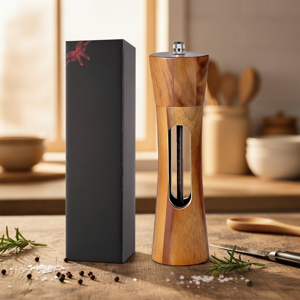 Dřevěné mlýnky na sůl a pepř WoodViva pro přesné kořenění | Temsk
