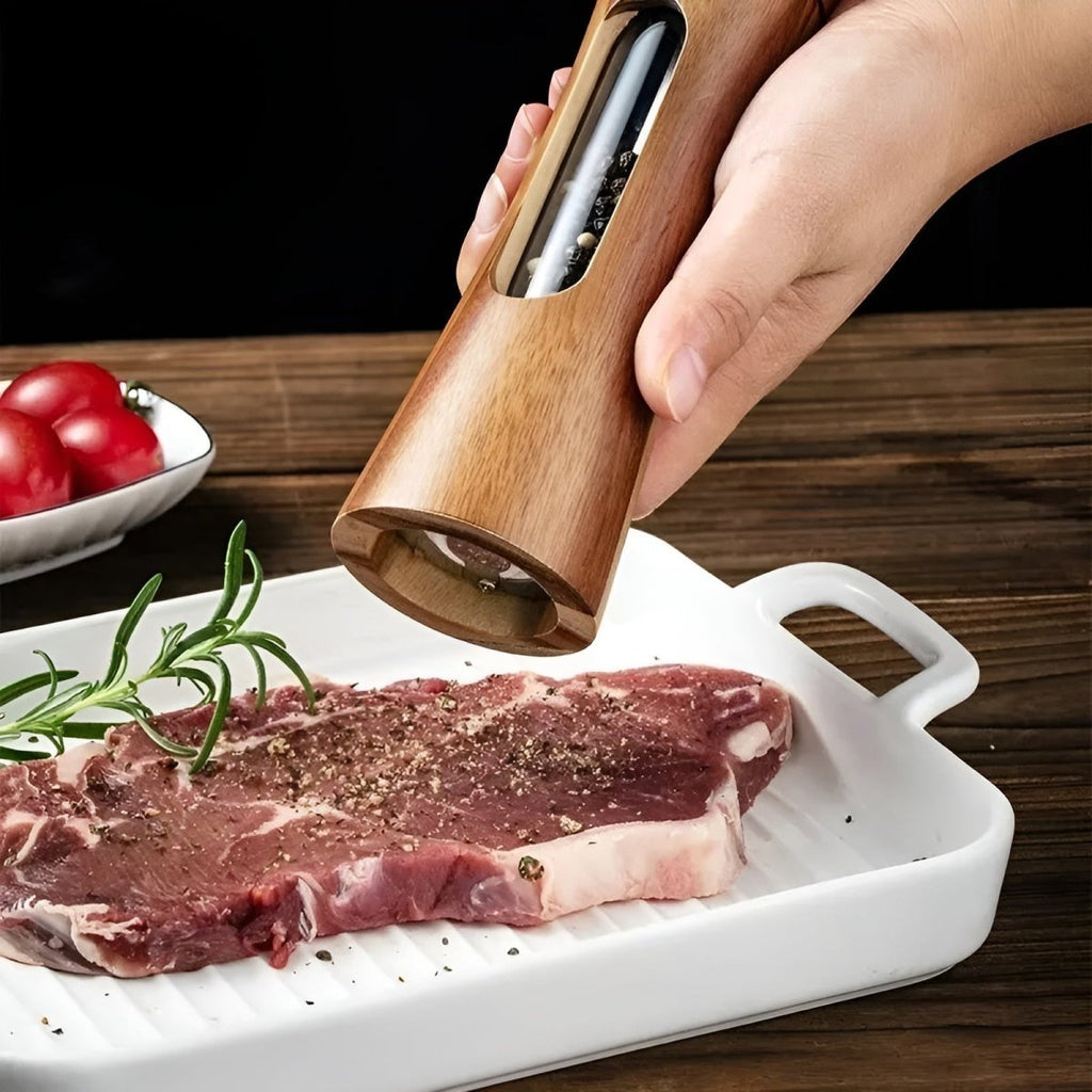 Dřevěné mlýnky na sůl a pepř WoodViva pro přesné kořenění | Temsk