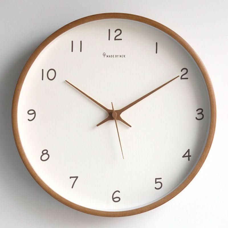 Serenewood Quiet Wooden Wall Clock With Battery Operation | Temsk
