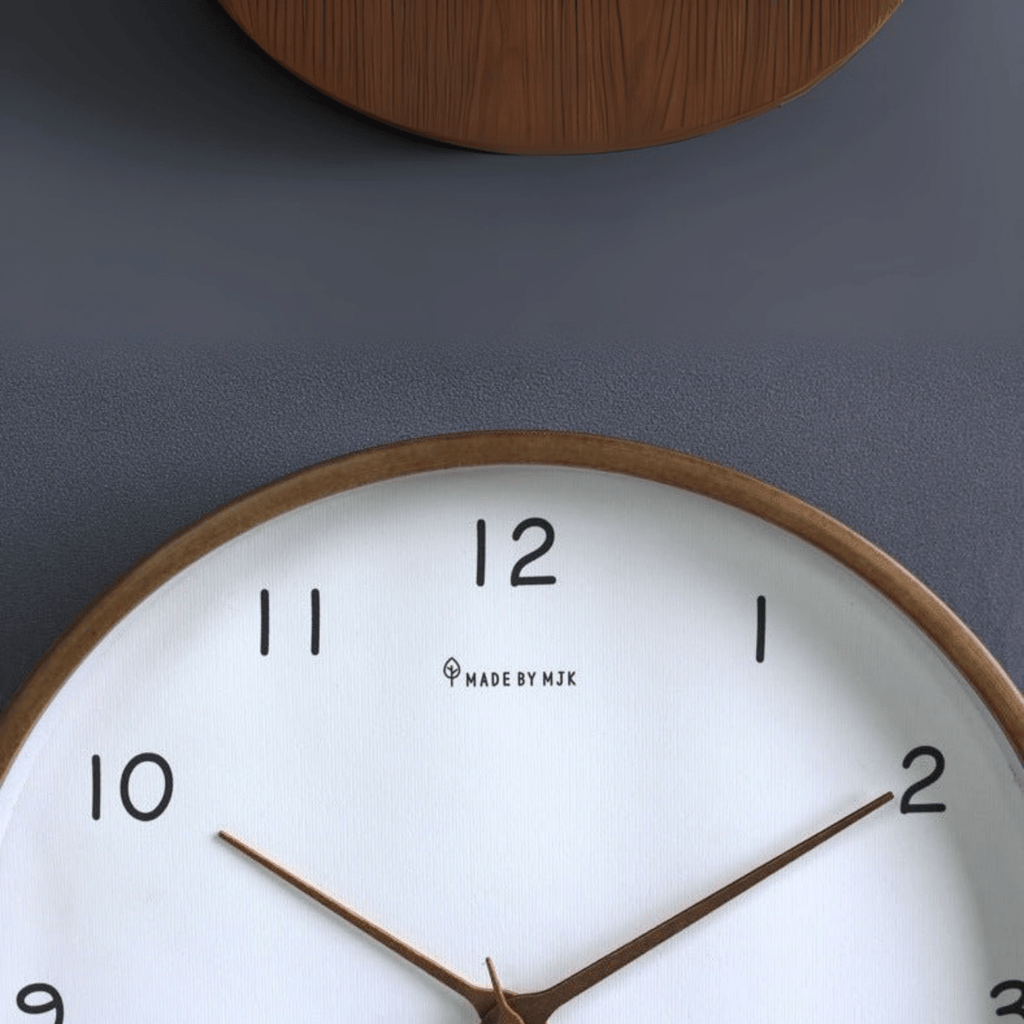 Serenewood Quiet Wooden Wall Clock With Battery Operation | Temsk