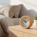 SereneOak Silent Wooden Alarm Clock For Cozy Bedrooms | Temsk