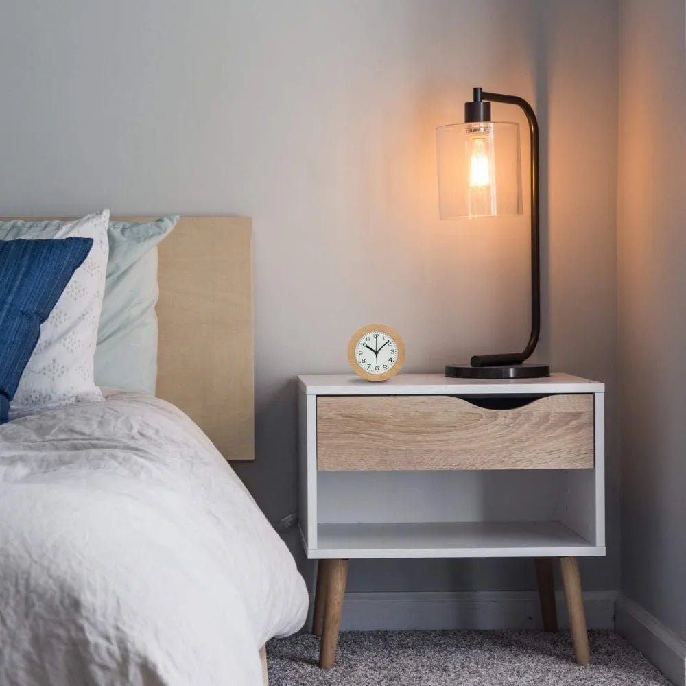 SereneOak Silent Wooden Alarm Clock For Cozy Bedrooms | Temsk