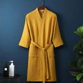 CloudWeave Waffle V-Neck Bathrobe Made From 100 Percent Cotton | Temsk