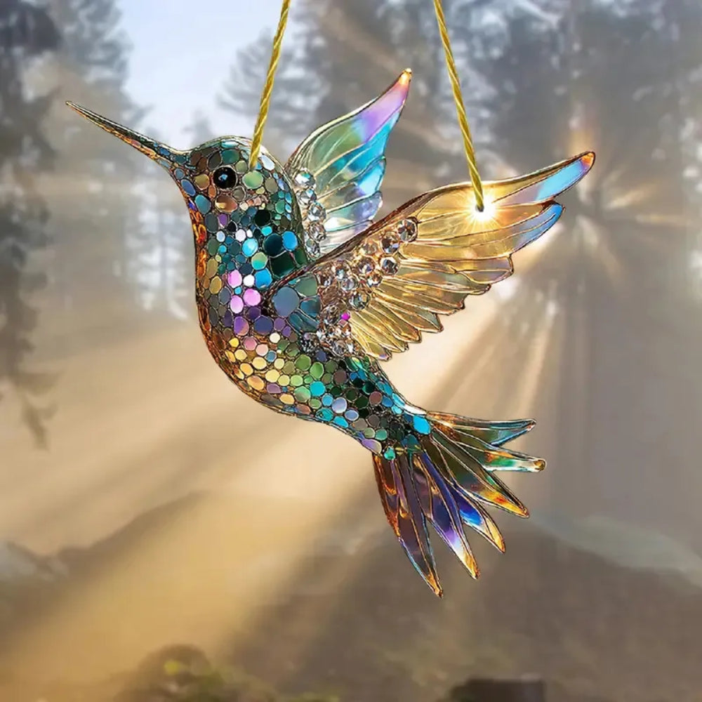 Kolibri-Fenster-Suncatcher Wandkunst zum Aufhängen | Temsk