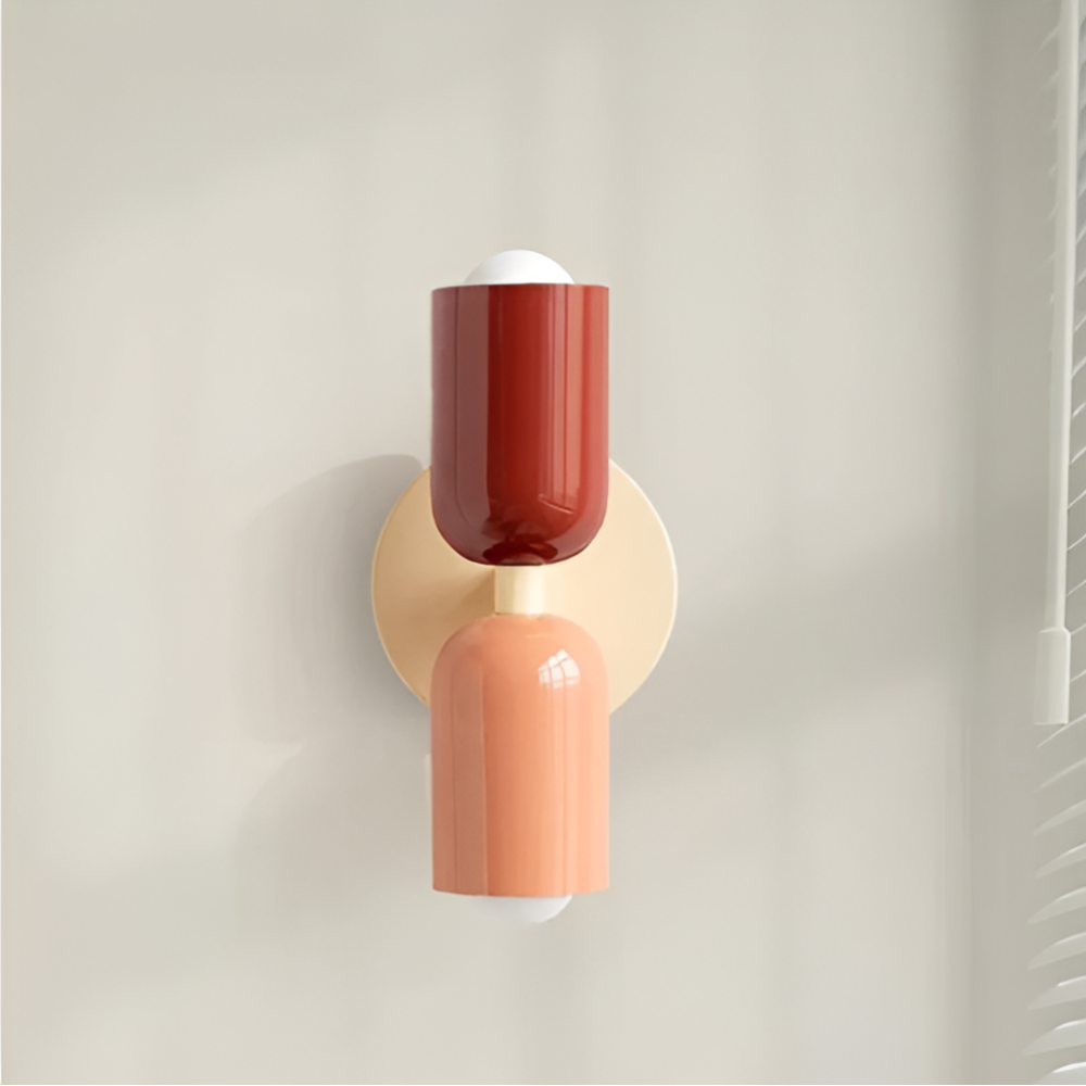 Nordische Metall-Wandleuchte mit doppelseitigem LED-Schirm, moderne Wohnbeleuchtung | Temsk