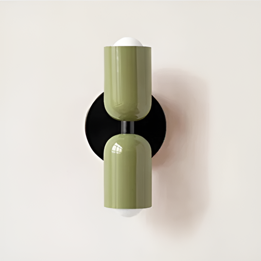 Nordische Metall-Wandleuchte mit doppelseitigem LED-Schirm, moderne Wohnbeleuchtung | Temsk