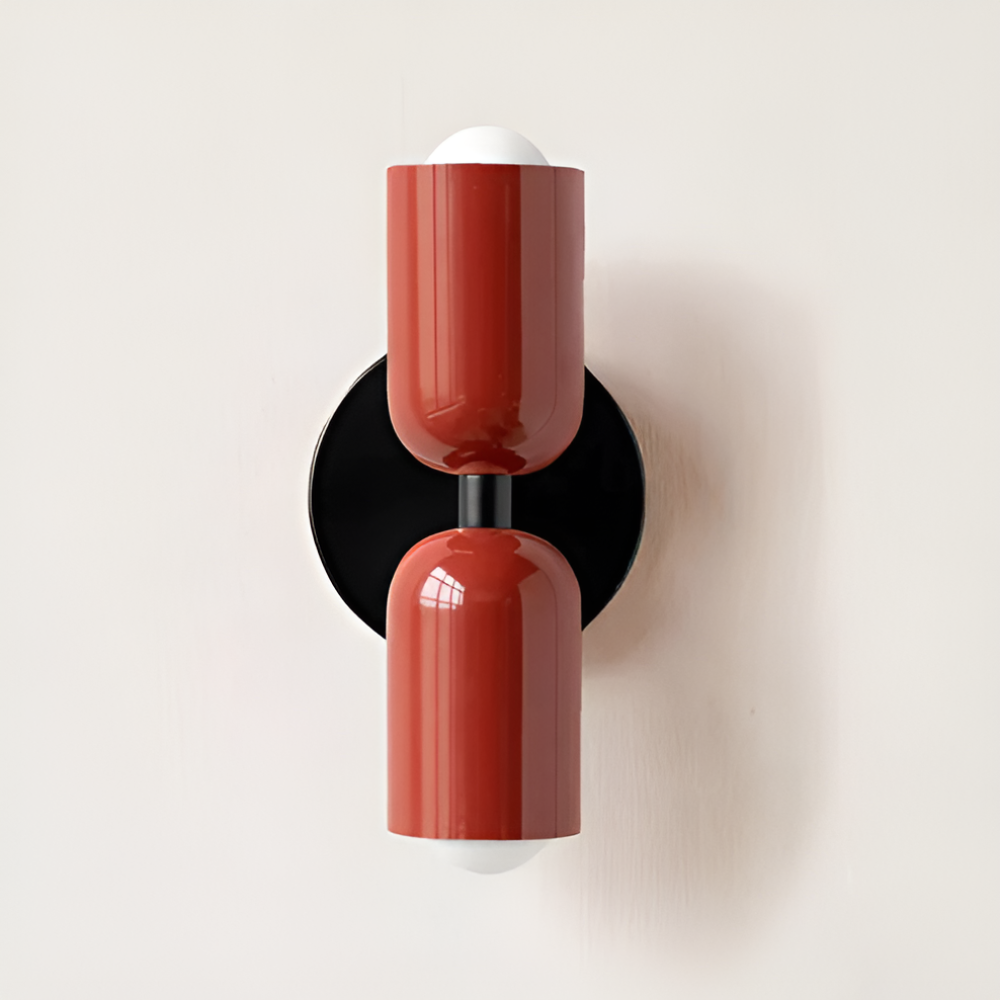 Nordische Metall-Wandleuchte mit doppelseitigem LED-Schirm, moderne Wohnbeleuchtung | Temsk