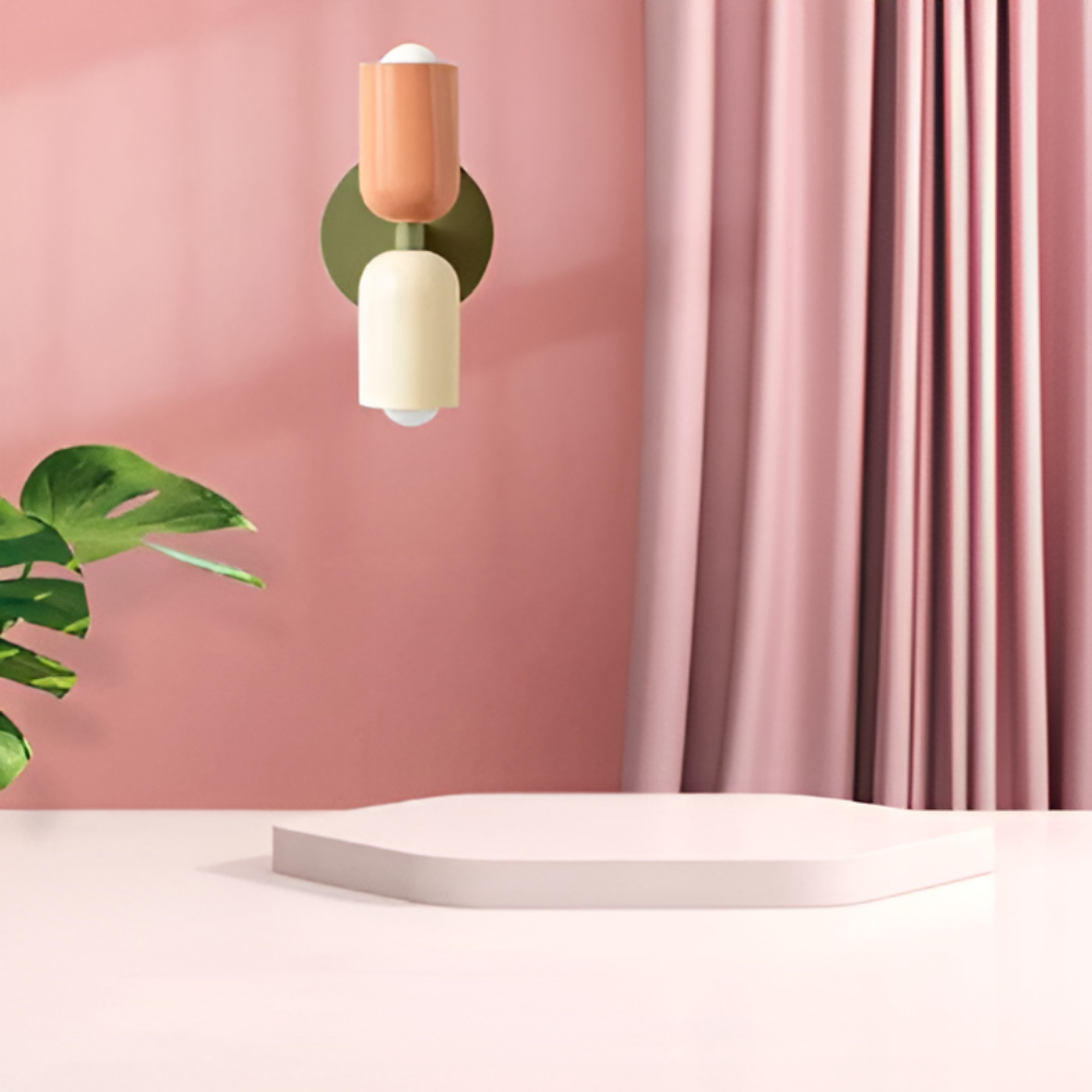 Nordische Metall-Wandleuchte mit doppelseitigem LED-Schirm, moderne Wohnbeleuchtung | Temsk